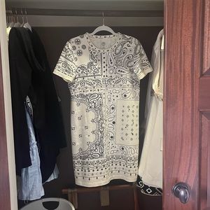 Tory Burch Bandana Collection T Shirt Dress Beaded